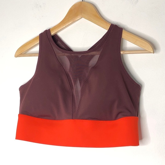 Athleta Sports Bra in Burgundy and Orange - Picture 3 of 11